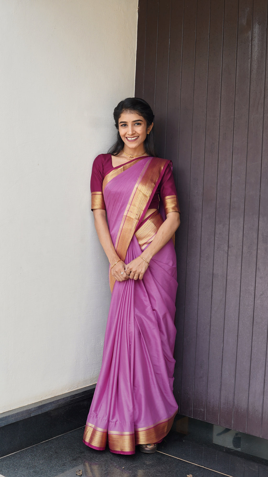 Mysore Semi Crepe saree (CODE-036)