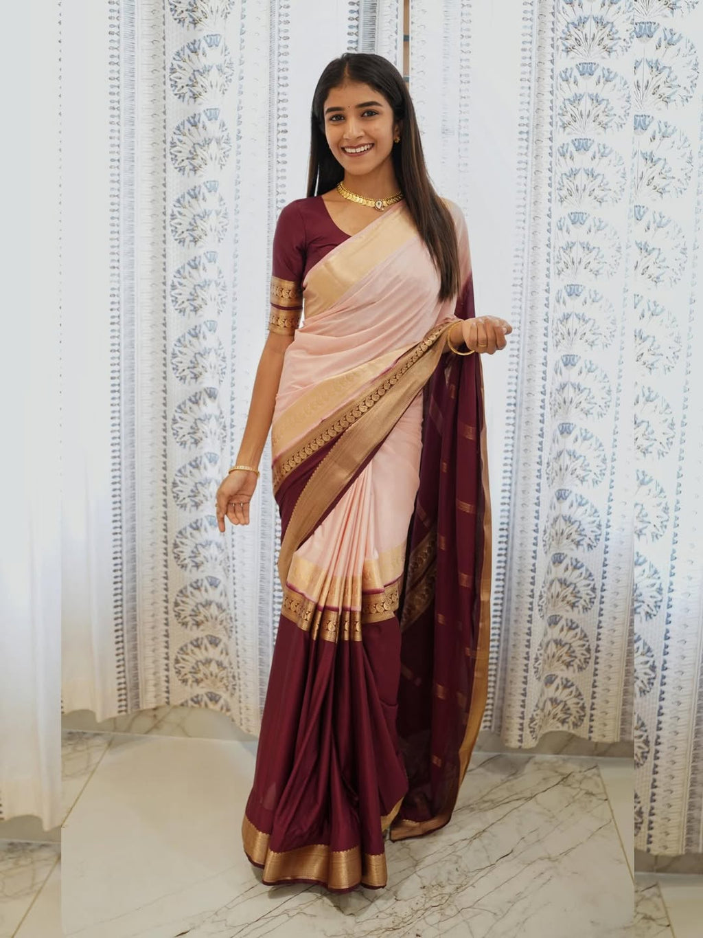 Mysore Semi Crepe Silk Saree (CODE-034)