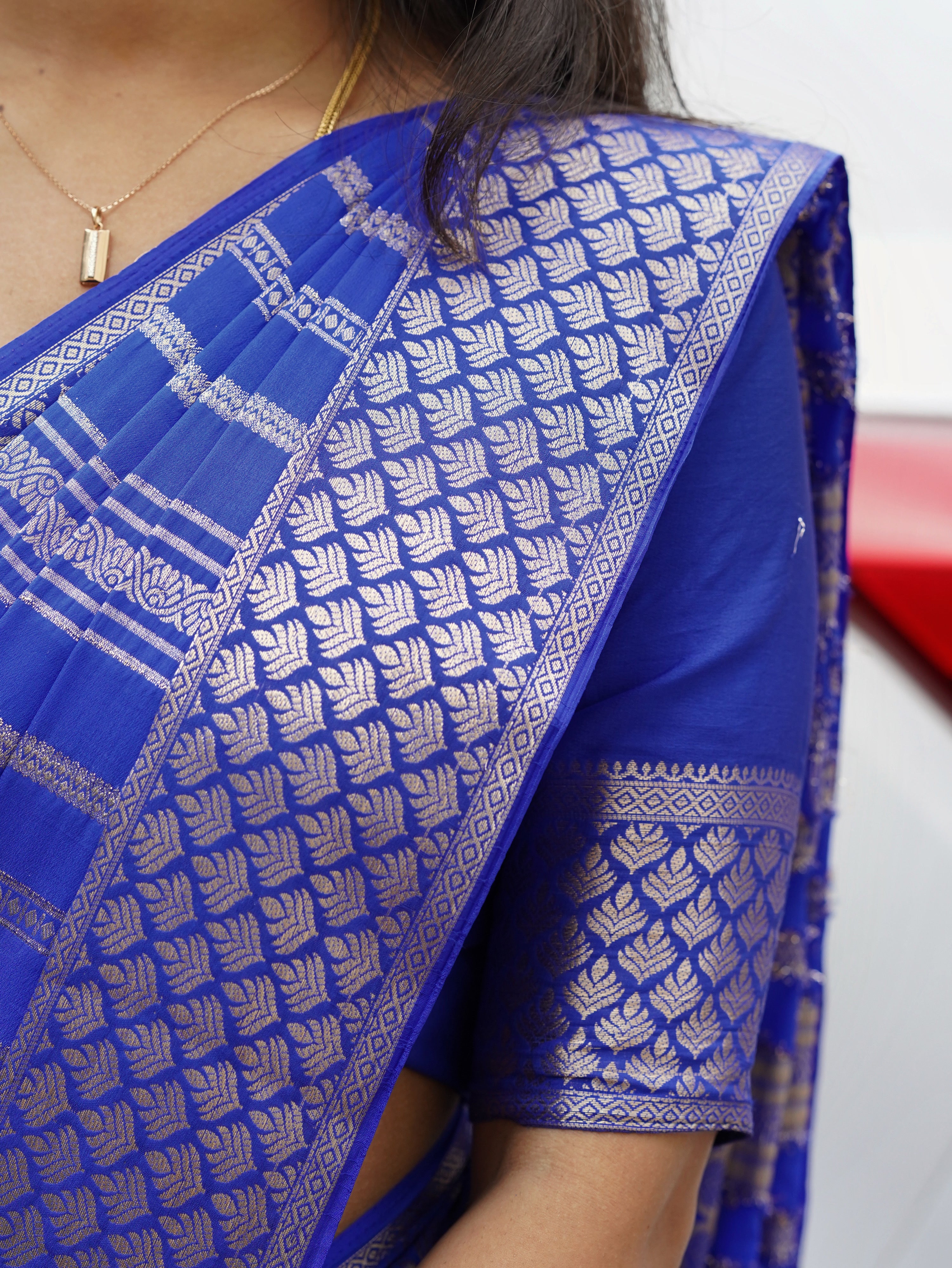 Royal Blue Silk Saree (CODE-048)