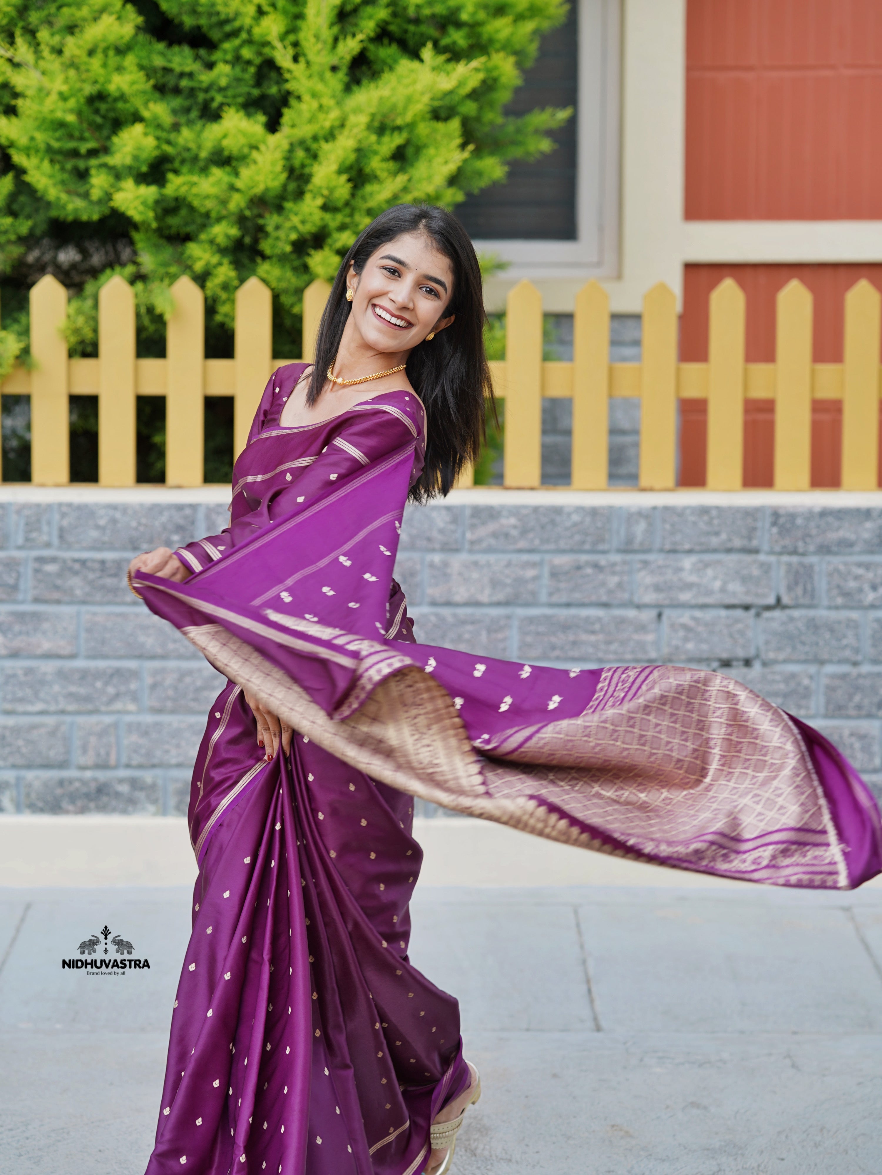 Purple Colour Premium Soft Silk Saree (CODE-089)