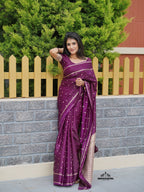 Purple Colour Premium Soft Silk Saree (CODE-089)