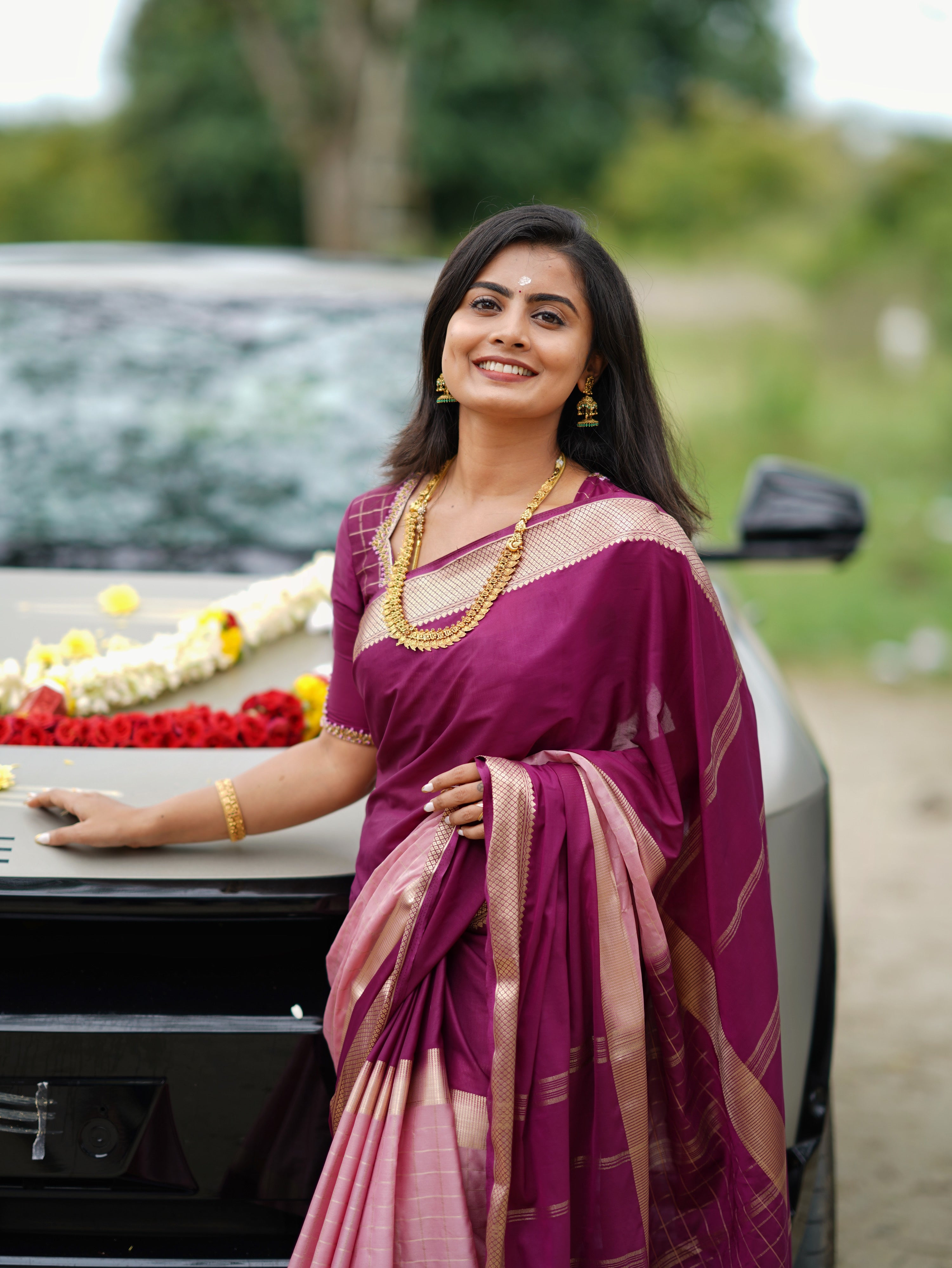 Premium Quality Crepe Silk Saree (CODE-046)