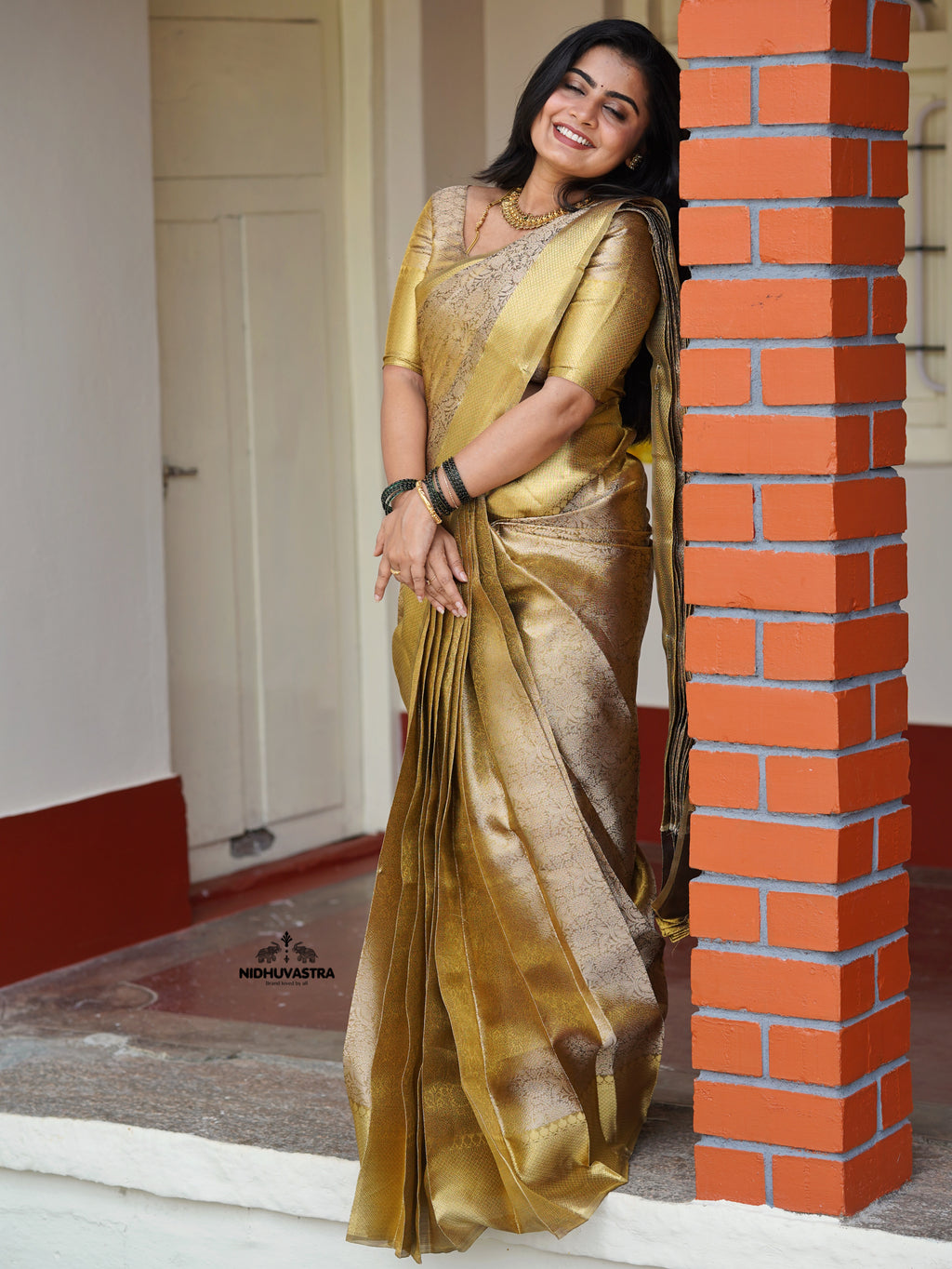 Gold Tissue Silk Saree (CODE-080)