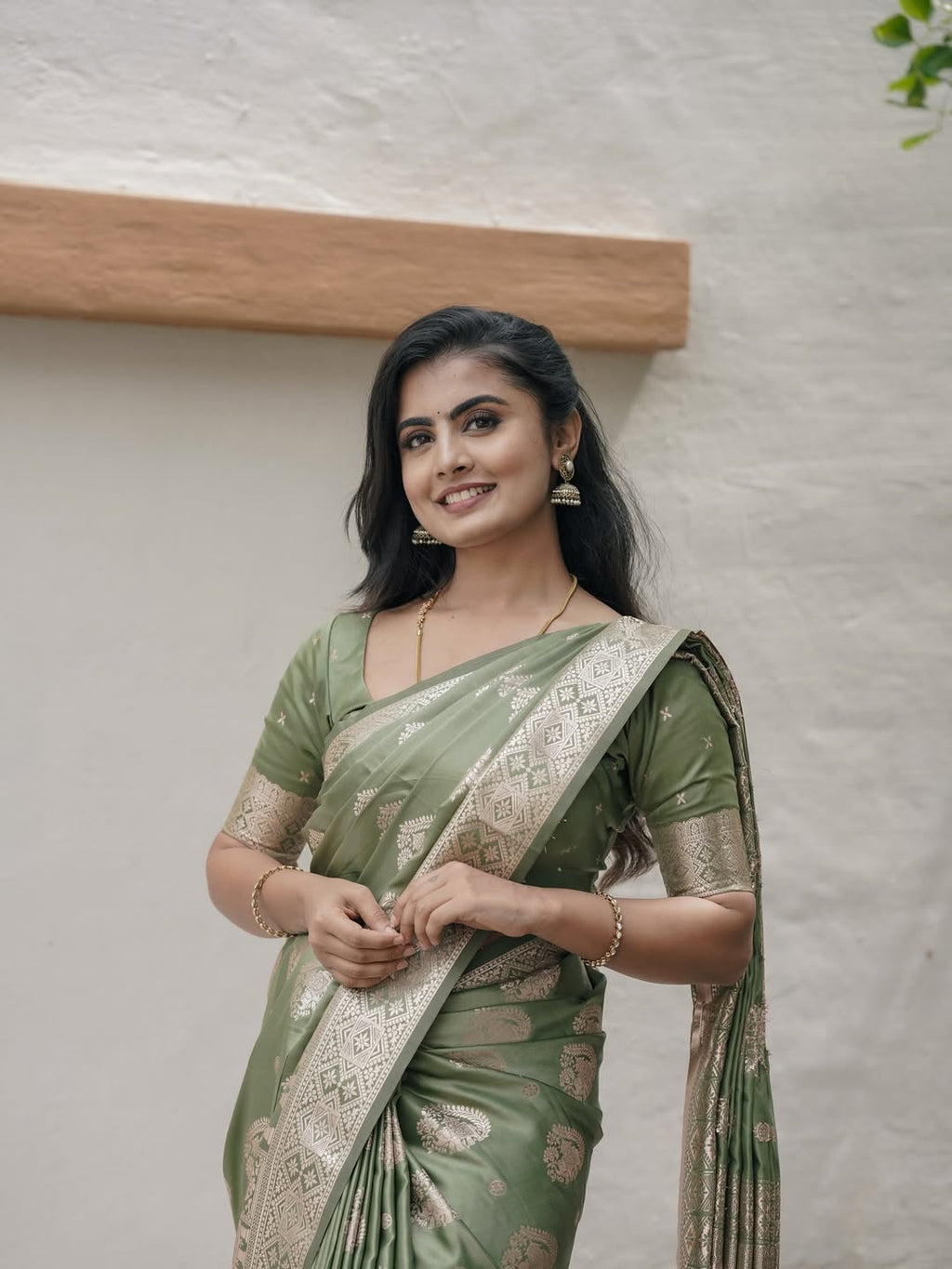 Satin Banarasi Saree (CODE-004)