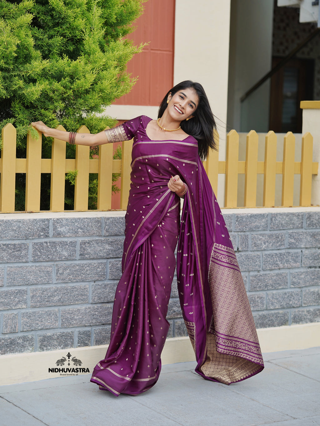 Purple Colour Premium Soft Silk Saree (CODE-089)