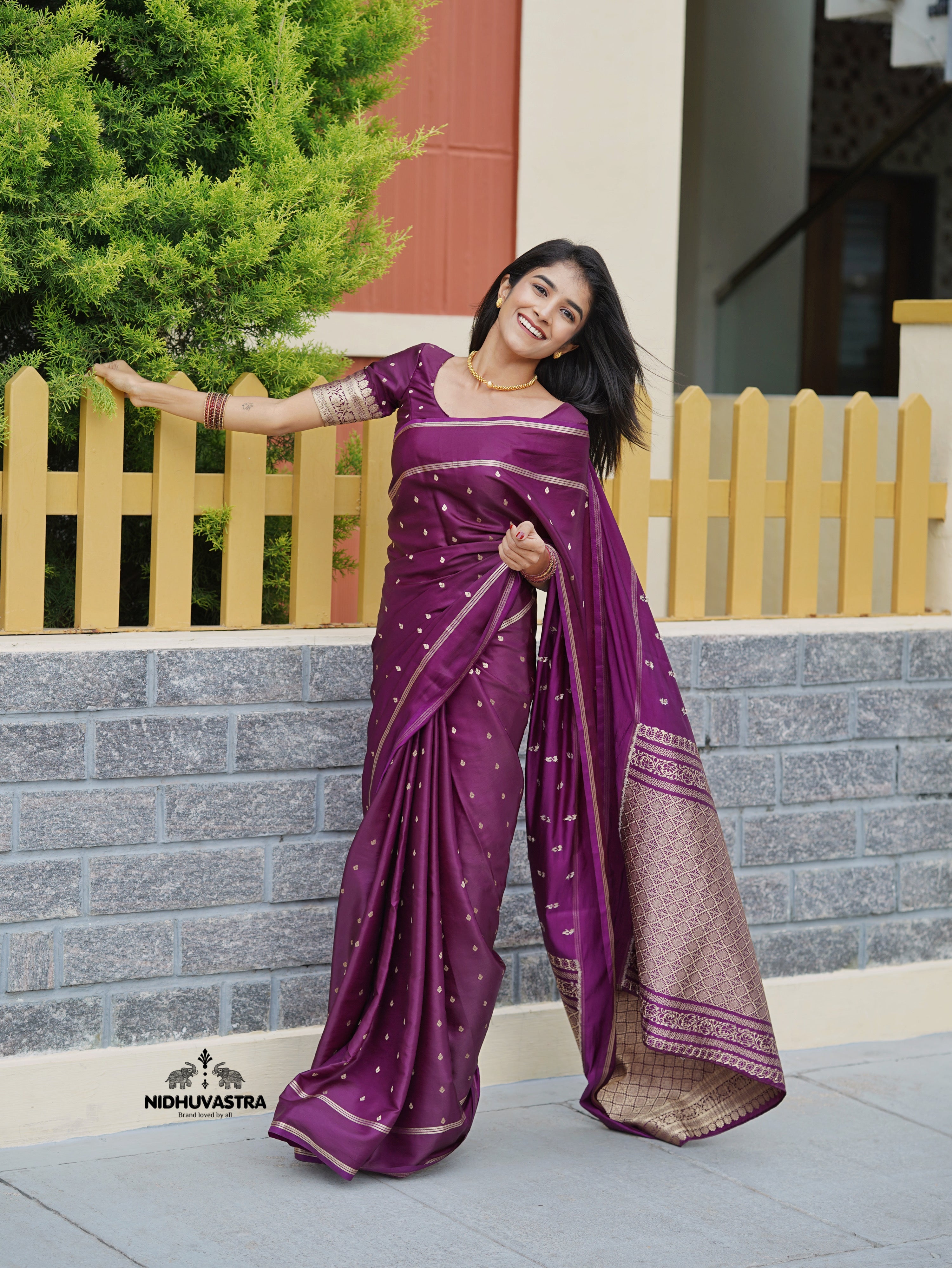 Purple Colour Premium Soft Silk Saree (CODE-089)