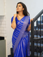 Royal Blue Silk Saree (CODE-048)