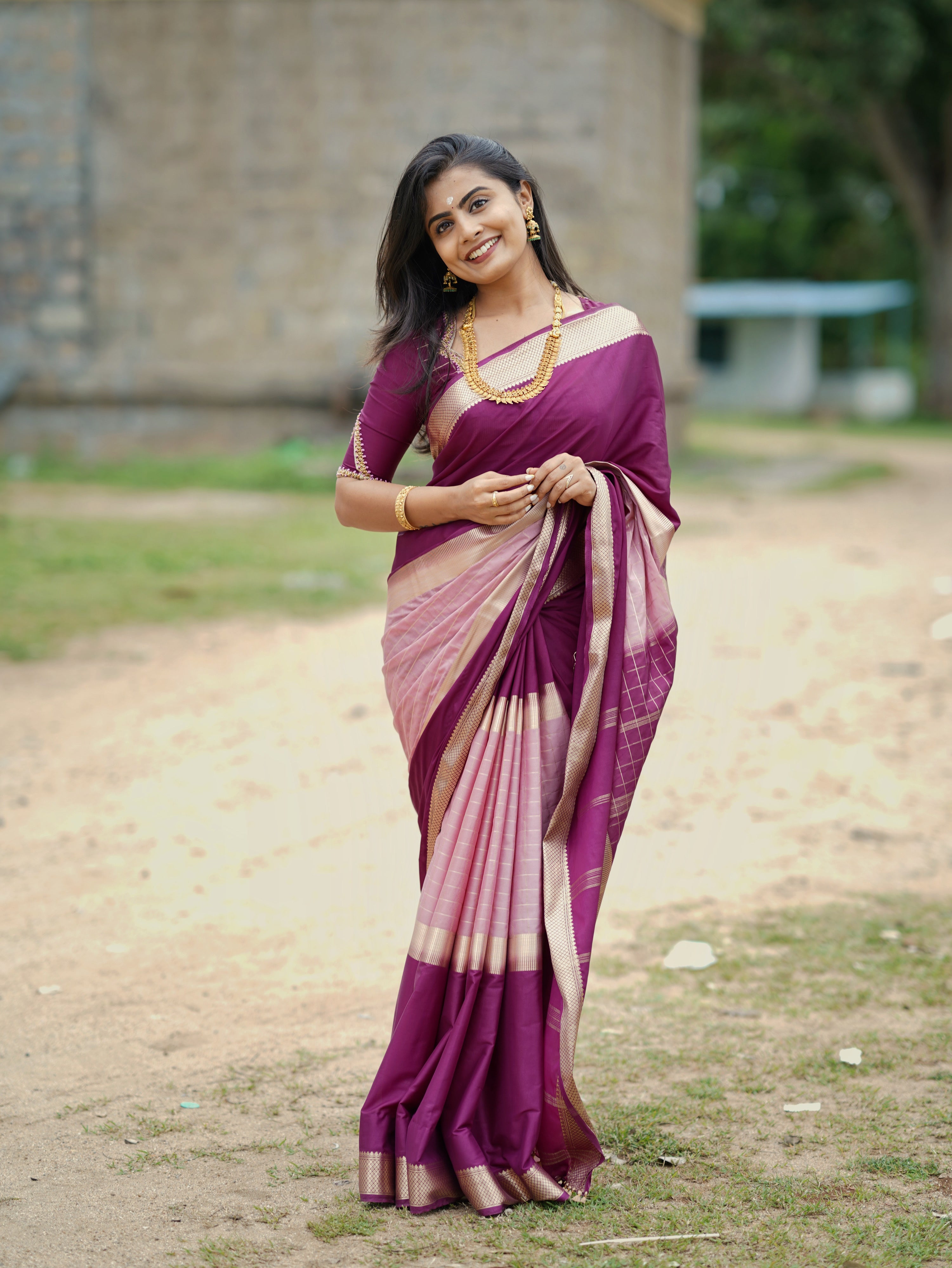 Premium Quality Crepe Silk Saree (CODE-046)