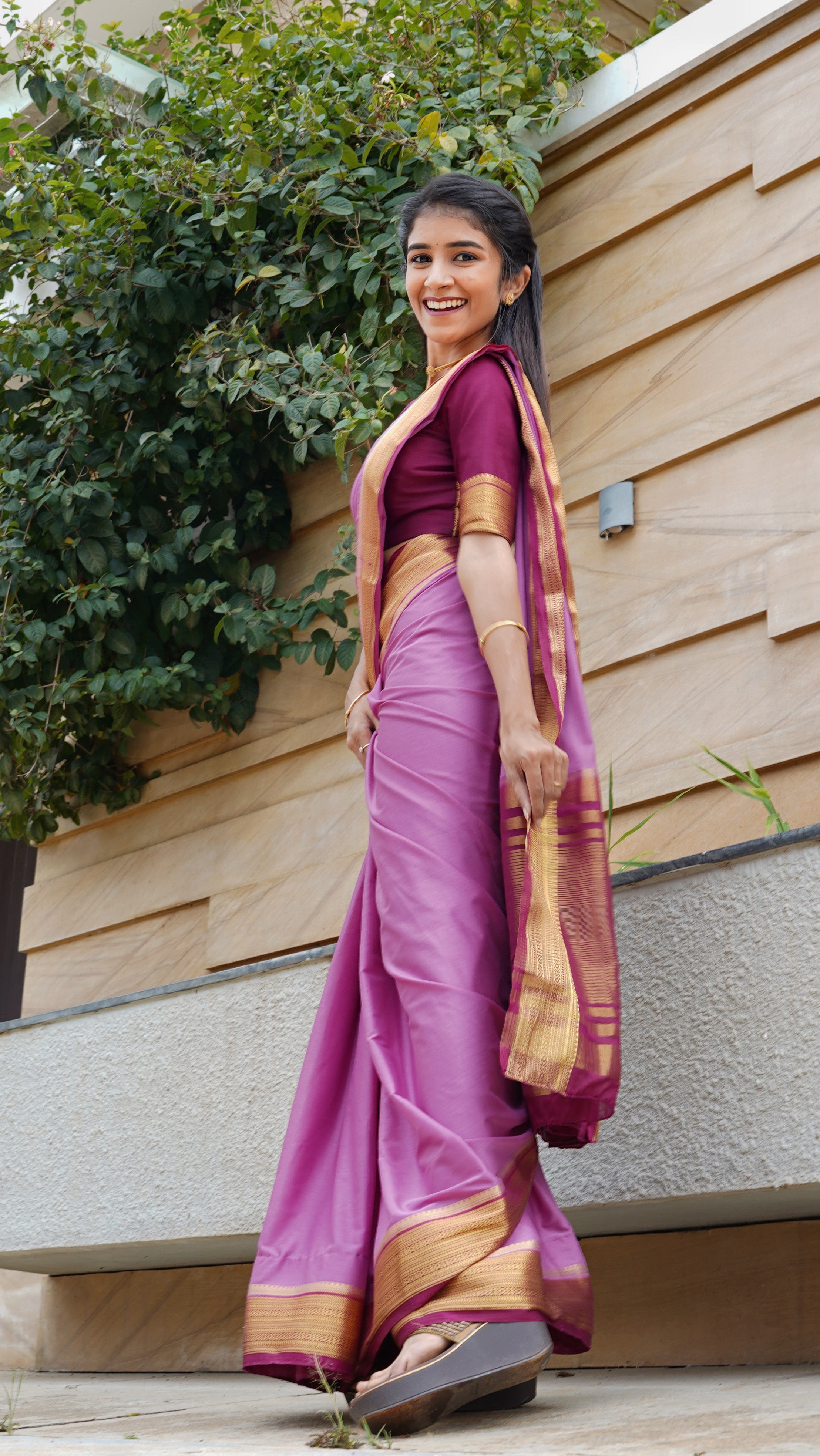Mysore Semi Crepe saree (CODE-036)