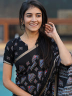 Black Fancy Saree (CODE-077)