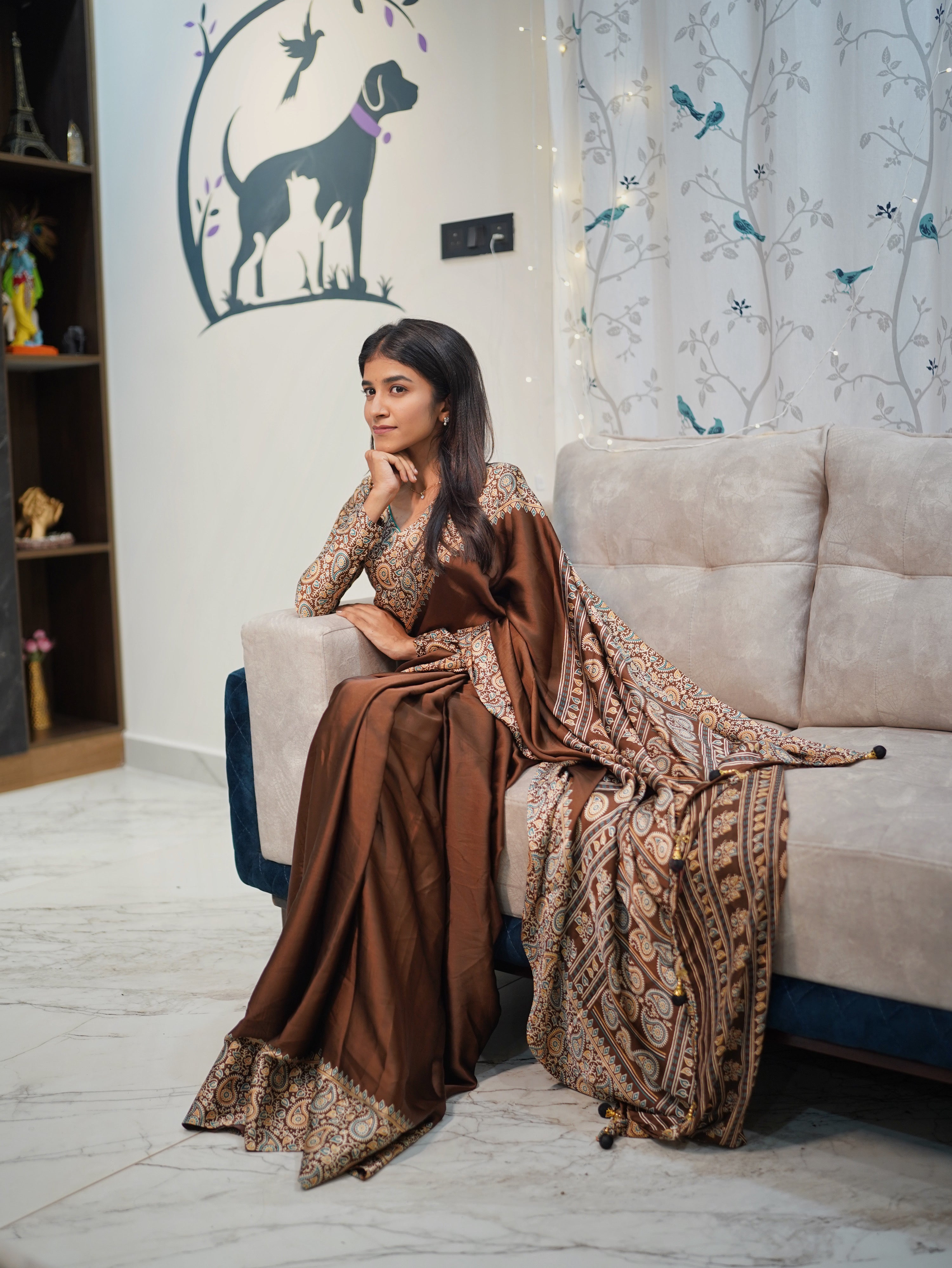 crepe silk saree (CODE-043)