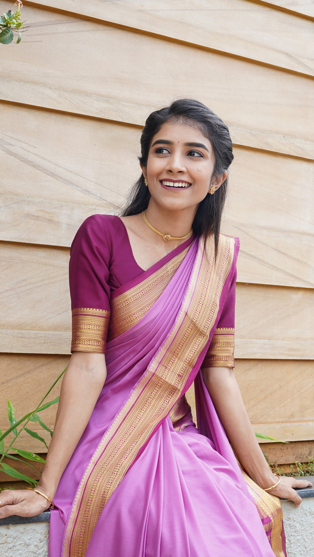Mysore Semi Crepe saree (CODE-036)