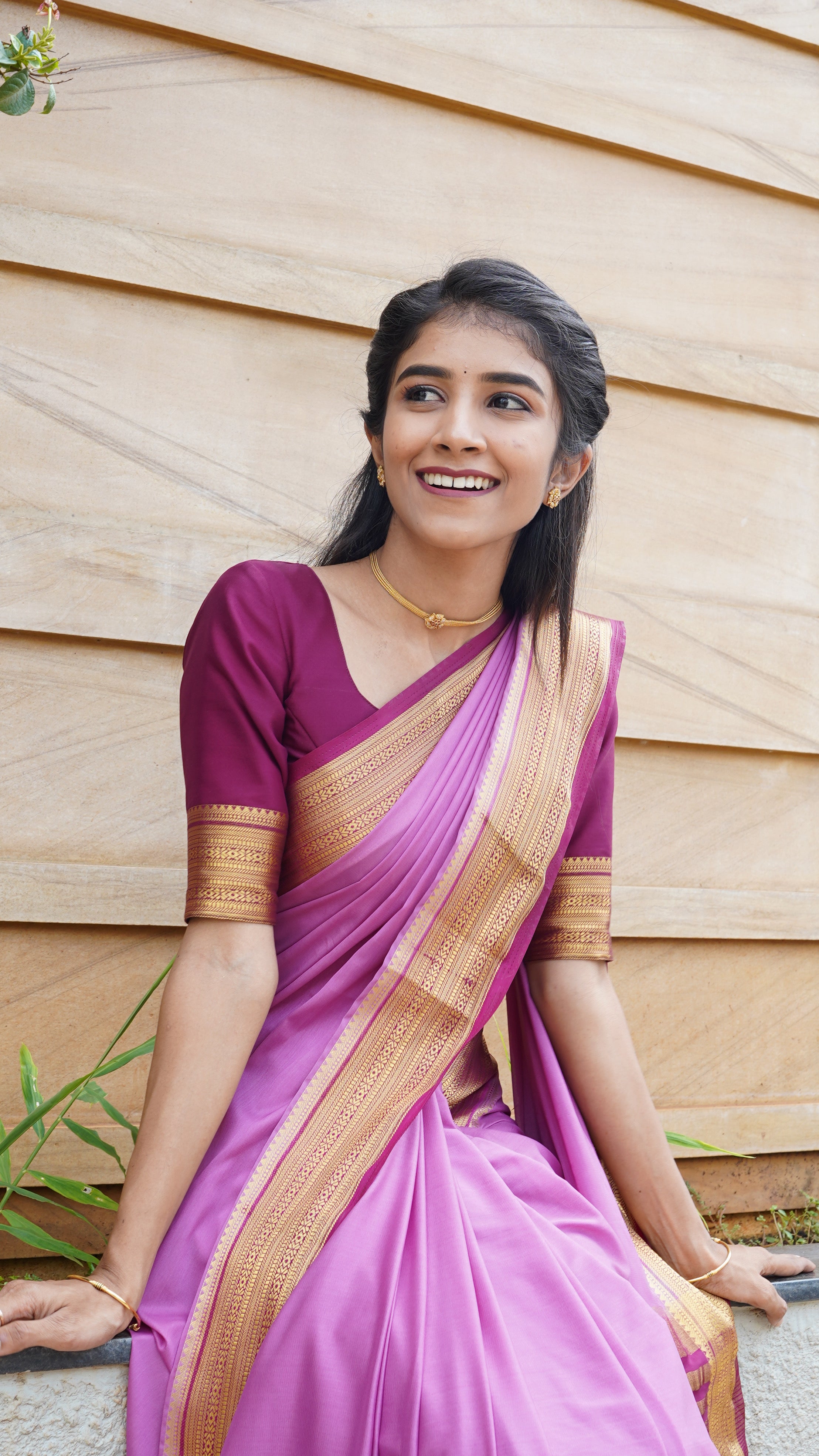 Mysore Semi Crepe saree (CODE-036)